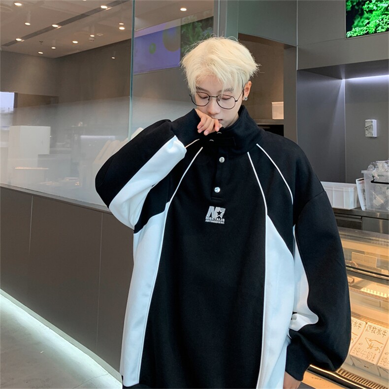 特50控88美式50棉卫衣男痞帅刺绣立领潮牌青少年休闲外套XW410,女装短外套,电商B370