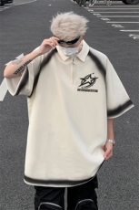 polo衫短袖t恤男夏季宽松休闲半拉链体恤衫XZ514-2-202491-P63，男装T恤，星座514-2(原B239)
