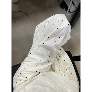 AK2368-P40波点阔腿裤女夏季2026新款休闲肌理感慵懒冰丝山本裤图片
