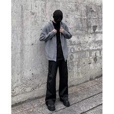 鹿毛绒美式圆领毛衣男慵懒风休闲针织衫M291P53，男装针织衫/毛衣，星座1116-2