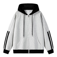 二开爆品！美潮重磅宽松连帽开衫卫衣Y8925P41，男装卫衣，星座914