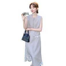 今日新品高端气质套装蕾丝拼接2C323-1116P175控258，女装套装/套裙，2C323
