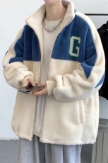 冬款青少年加绒加厚休闲棉衣羊羔绒立领外套男女923-P110控价158，男装棉衣，电商A441-1