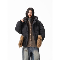 90%绒新标有报告连帽韩版宽松羽绒服上衣Y986/P350现货，男装羽绒服，星座202-3