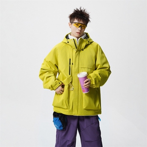 现货5W件冬季三防美式boxy解构连帽雪山冲锋衣棉衣男女棉服厚外套图片