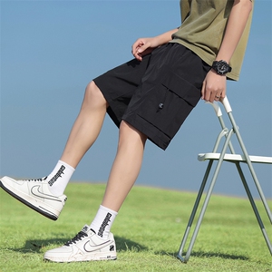 2026夏季工装短裤男宽松休闲裤直筒情侣款五分裤 A436-6201-P35图片