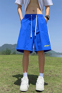 抖音直播得物高品质多巴胺冰丝速干薄款沙滩裤运动短裤K608P28图片