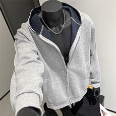 卫衣男女韩版潮流宽松百搭连帽纯色帅气2025秋冬ins外套WB510-P53，女装短外套，星座412-3