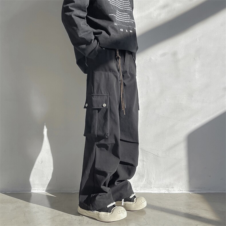 2024春季新款工装裤宽松阔腿裤直筒长裤配饰品现货K7731-P54,男装工装外套,星座512-3