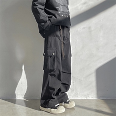 2024春季新款工装裤宽松阔腿裤直筒长裤配饰品现货K7731-P54，男装工装外套，星座512-3