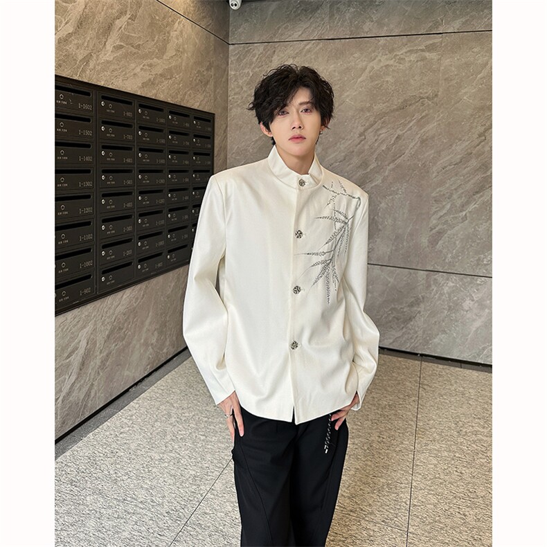 25重工设计感珠片刺绣礼服西服外套XZ117-P138,男装西服,电商B288