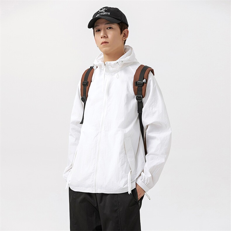 F711P55防晒指数50+薄款宽松大码港风防晒衣夹克皮肤衣，男装防晒衣，星座1204-3