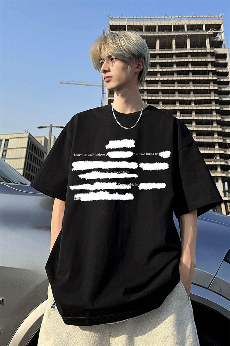 240g美式重磅短袖T恤FSDX259M-5XL特批25无差价控48,男装T恤,电商B219B