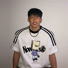 夏季美式高街重磅纯棉三条杠织带撞色男女短袖T恤ZD576-特P30，男装T恤，电商A486