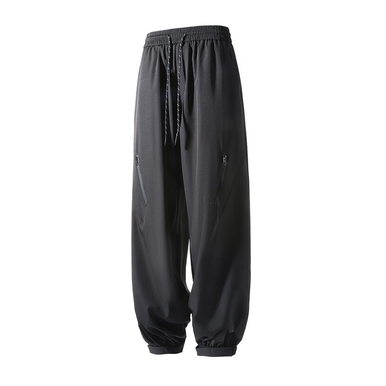 速干凉感冰丝束脚休闲裤 K003立体 92%聚酯纤维8%氨纶(S-5XL)TP23图片