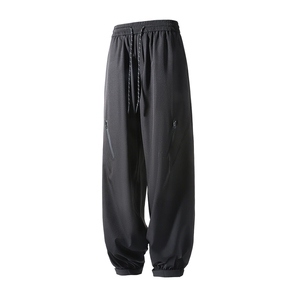 速干凉感冰丝束脚休闲裤 K003立体 92%聚酯纤维8%氨纶(S-5XL)TP23图片