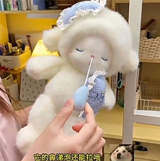 可爱伶俐奶嘴小羊玩偶公仔送闺蜜生日礼物毛绒玩具陪伴抱睡娃娃