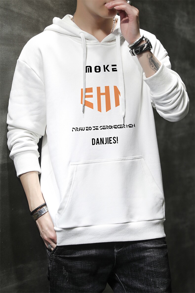 套头卫衣男春秋季韩版青少年运动休闲潮流连帽衣服DF173T,男装卫衣,电商A102