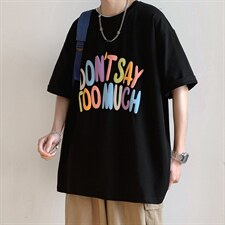 22年纯高品质新款重磅港风潮牌短袖宽松落肩T恤MT3524-P48，男装T恤，星座717