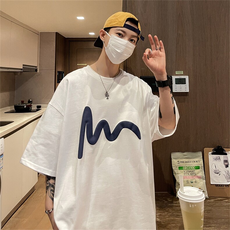 重磅美式港风圆领夏季t恤B359-T9903-P25,男装T恤,电商B359