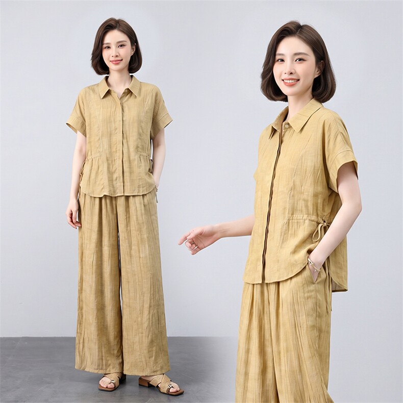 套装女夏季优雅休闲两件套，女装套装/套裙，曼沙奕珂