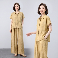 套装女夏季优雅休闲两件套，女装套装/套裙，曼沙奕珂