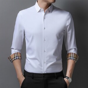 男式服装春秋季新款衬衫男长袖翻领休闲四季可穿衬衣XY2207-P68