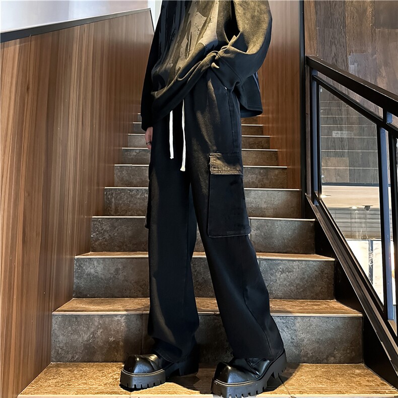 k1058-p55-控78M-5XL港风高阶黄泥黑暗拼接牛仔裤,男装牛仔裤,星座116