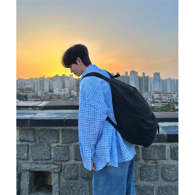 格纹衬衫美式复古开衫男宽松上衣高街潮CY0021P50,男装衬衫,星座1004（原星座815-3）