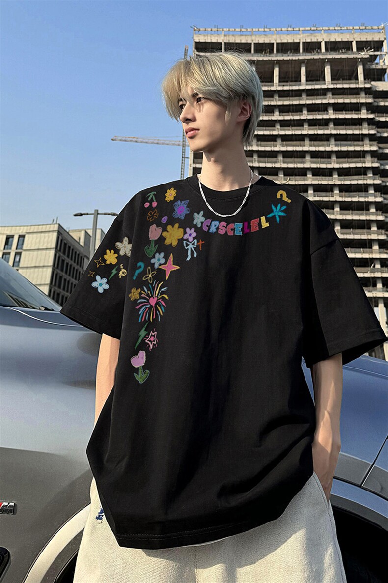 240g美式重磅短袖T恤FSDX279M-5XL特批25无差价控48,男装T恤,电商B219B