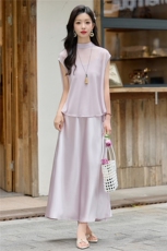 现货2026漂亮吊带连衣裙+上衣两件套夏天巨好看的套装女，女装套装/套裙，兰菲阁