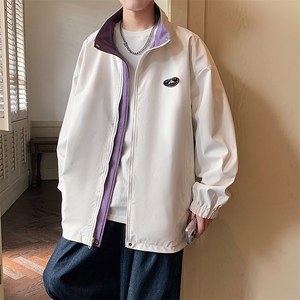 新款现货户外双面穿立领夹克男 冲锋衣外套JK901 -P75图片