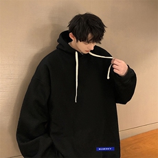 纯棉连帽卫衣男大码运动帽衫宽松薄WY2202-P35，男装卫衣，电商A040