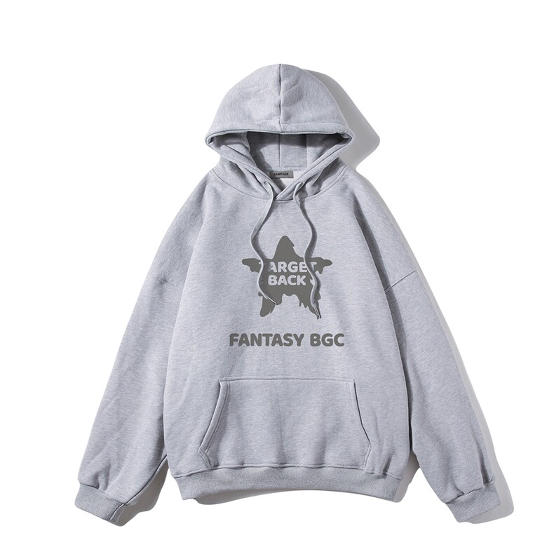 白底23新款秋季时尚百搭字母印花复古宽松套头卫衣W373P40控58,男装卫衣,电商A247-1