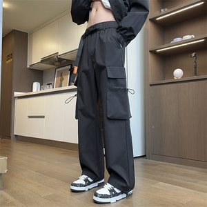 男士冲锋裤宽松大口袋休闲裤秋季新款长裤潮流A266-KZ8026-P40图片