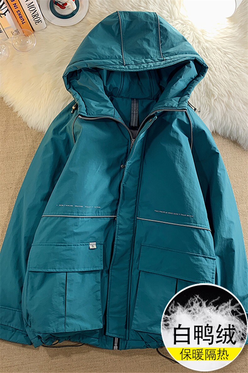 2024冬季设计感羽绒服男大码连帽上衣冬季装外套7070P328限488，男装羽绒服，电商A089-1