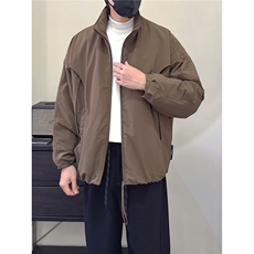 男装冬季加厚棉服美式休闲结构剪裁蝙蝠袖立领夹克宽松外套男，男装夹克，星座506A