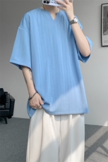 2026短袖男夏季新款港风宽松冰丝T恤T0158-P22，男装T恤，星座214-3