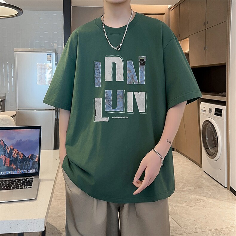 新款纯棉短袖t恤男夏季青少年初中高中学生帅气半袖体恤TX523-P25,男装T恤,星座505-3