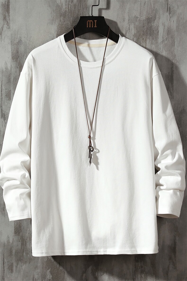 TX3099-P25纯长袖t恤男大码圆领打底衫,男装T恤,电商A040A