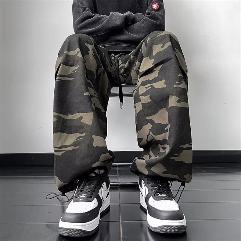 男新款青少年时尚迷彩纯棉休闲工装裤LK83P46,男装休闲裤,星座1116-2