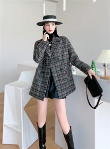 格子外套,其它,一家人