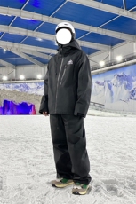 大码宽松防水滑雪服套装中性两件套中性保暖外套TZ027-P240控348，男装棉衣，电商A001
