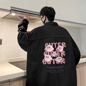 牛仔夹克男大码牛仔外套男茄克 NJ77310-P60加绒款-P75图片