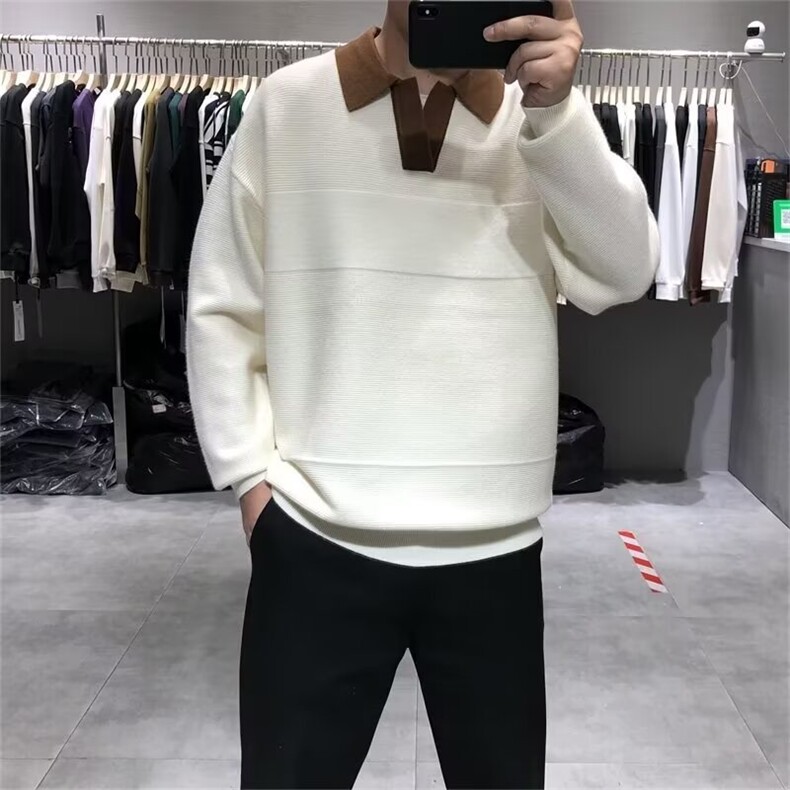 JY687-P60新款开衫毛衣美式复古休闲慵懒风V领针织衫,男装针织衫/毛衣,星座1501-3