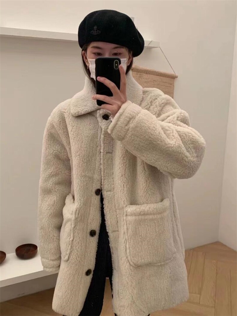 〖现货〗冬季中长款皮毛一体大衣，其它，Lin Lin