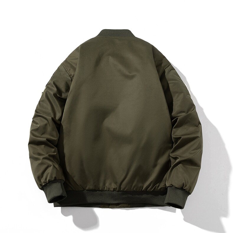 现货欧美街头刺绣飞行员外套秋冬季潮牌机车夹克棉衣棒球服,男装棉衣,电商A105