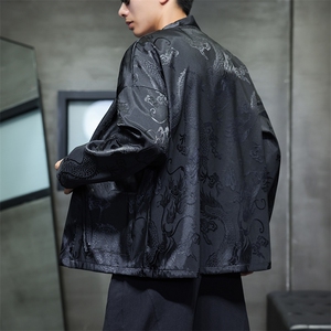2026春装新款 加厚龙纹夹克开衫外套 唐装汉服 潮流 2512-P50图片