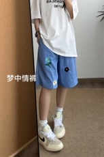 B221美式ins高街宽松多巴胺休闲短裤五分裤LK25560-特P20控39，男装休闲裤，电商B221