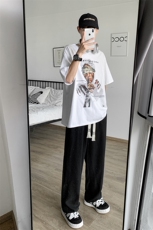 8XL-M特大码2023春夏抖音直播高品质冰丝裤休闲西装裤长裤男K921，男装T恤，电商D206-1